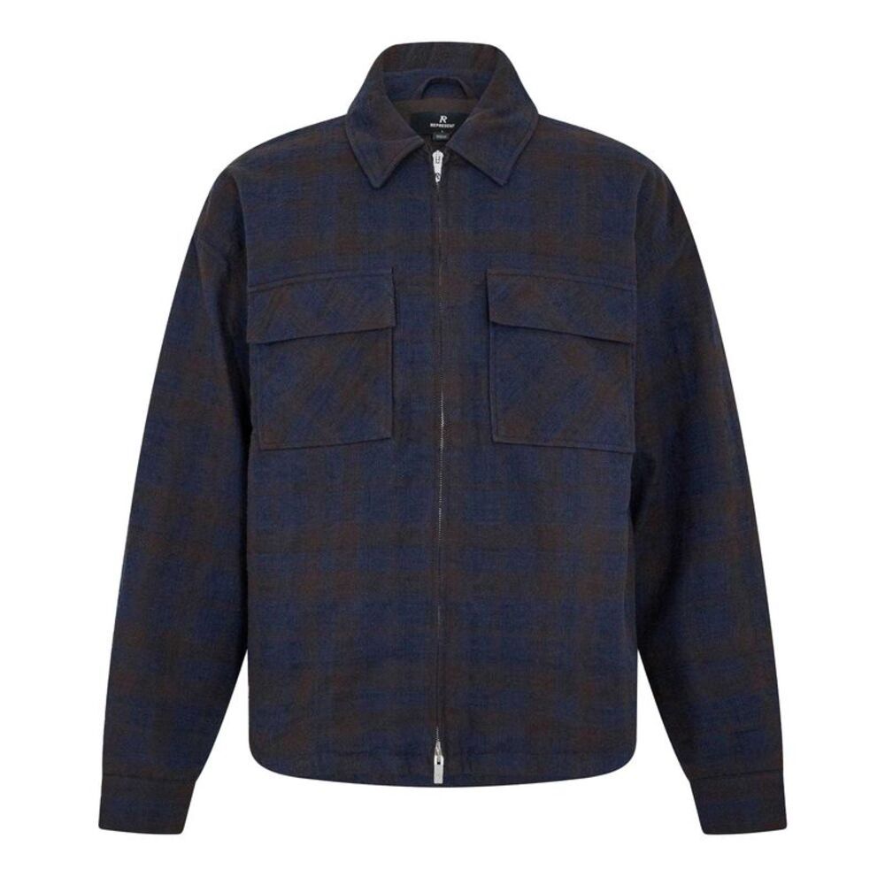 Represent Mens Structured Overshirt / Midnight Navy